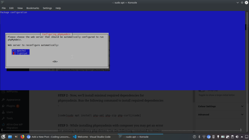 install phpmyadmin on ubuntu 20.04